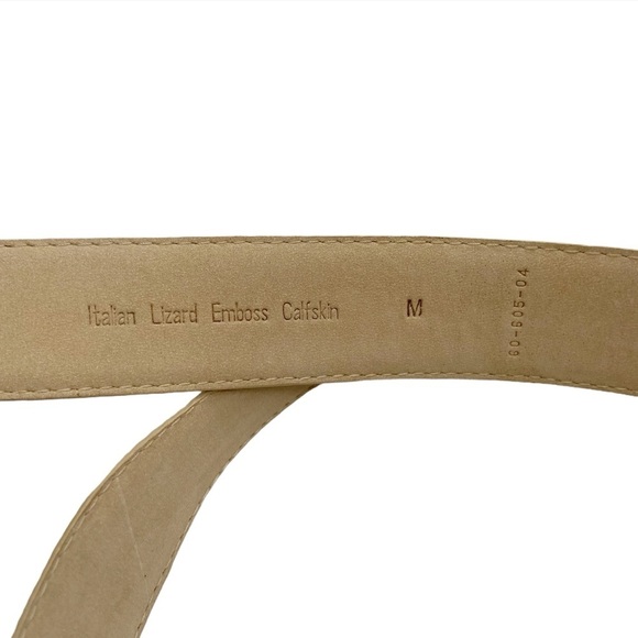 Arden Leather Company Italian Lizard Embossed Belt - Picture 3 of 9